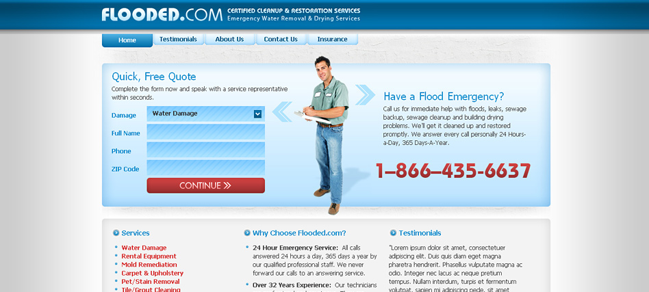 Flooded