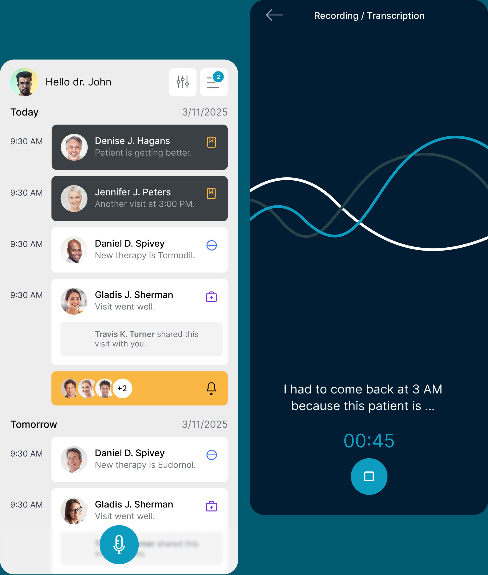 Medly — app screens