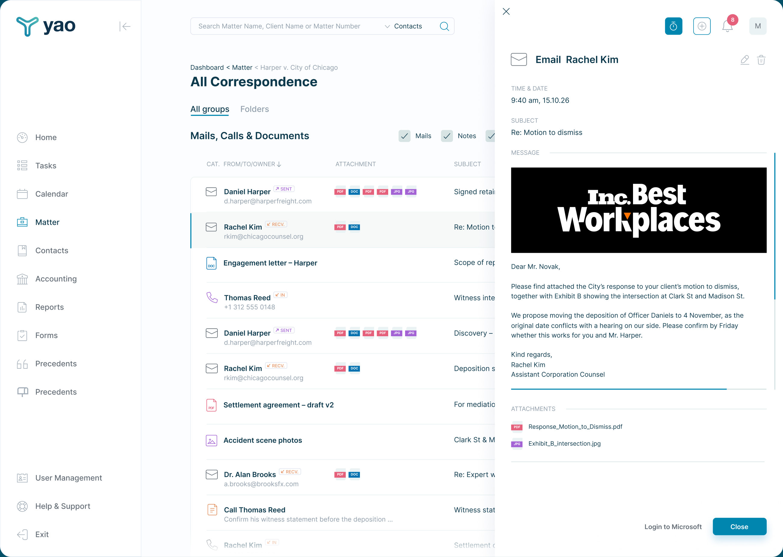 YAO — app screens